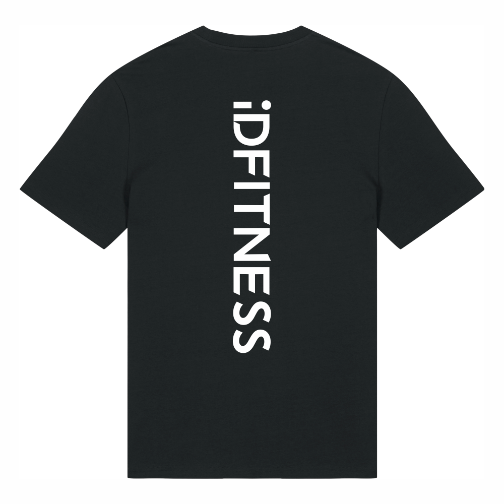 iDFITNESS Vertical Signature Tee – Black